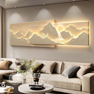 Modern Minimalist Mountain Landscape Painting Wall Art Decorative Canvas for Living Room Sofa Background Decoration Luxury Sensation