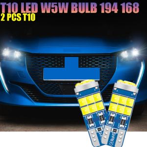 KEVANLY | 2pcs T10 LED W5W Bulb 194 168 W5W Canbus Wedge Auto Car Interior Reading Lamp License Plate Light No Error 3030 15SMD 12V White