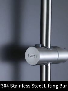 Sincecu 304 Stainless Steel Shower Slide Bar - Adjustable Bathroom Wall Rail Rust-Proof & Easy Install for Shower Head Lifting Rod Wall Mount Rail