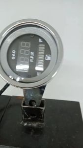 Spido Speedometer Bulat & Indikator Kilometer Stelan Plus RPM Amper Bensin Universal