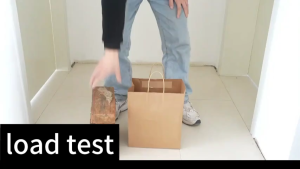 DuoDuo 10pcs Kraft Paper Bag with Handle Hand bags Thickened Christmas Valentines Day Marriage Birthday Gift Wrapping Bags Shopping Bag