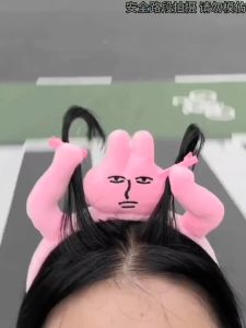 DAIMEISHU Phụ kiện tóc vui nhộn dành cho nữ băng đô thỏ hồng vui nhộn băng đô để rửa mặt