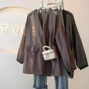 AIYITI | Premium Long Sleeve Sunproof Shirts Loose Bigsize Blouse