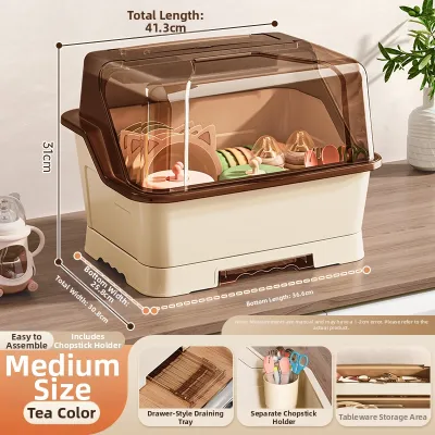 SHIHE | Dustproof Drying Baby Bottle and Dishes Storage Rack
