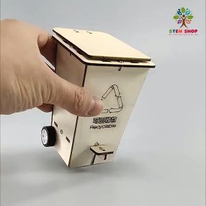 MÔ HÌNH STEM: Lắp ráp Thùng Rác Sinh Học bằng gỗ diy. Đồ chơi giáo dục khoa học dành cho trẻ mầm non tiểu học. STEM3G