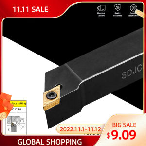 KaKarot External Turning Tool Sdjcr/l SDJCR1212H11 SDJCL1212H11 SDJCR16 Tool Holder DCMT11 Carbide Insert Lathe Cutting Tool Set