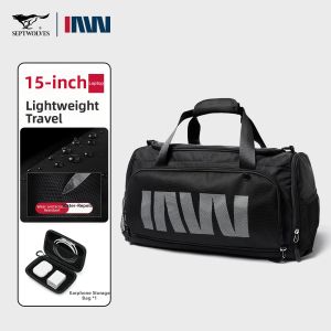 SEPTWOLVES | Mens Short Trip Travel Bag with Large Capacity Handbag and Crossbody