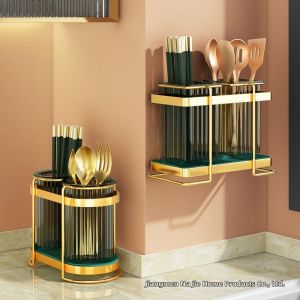 Luxurious Kitchen Storage Drain Rack Chopsticks Basket