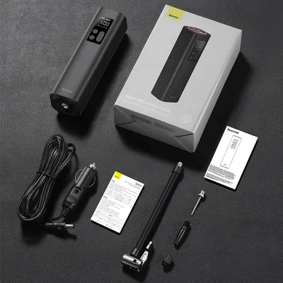 BASEUS | Baseus Mini Car Air Compressor 12V 150PSI Portable Car Tire Inflator Smart Digital Inflatable Pump For Car Bicycle Boat Air Pump