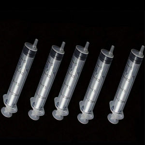 5pcs Plastic Syringe Liquid Measuring Syringe Tool Individually Sealed Measuring Liquid Feeding Pets Medical Students
