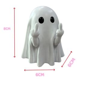 Halloween Glowing Middle Finger Ghost Night Light Pumpkin Decoration Scary Atmosphere Setup LED Light Pumpkin Ornament