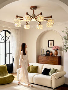 YIGELIGHTING | French Vintage Chandelier Mid Century Style Romantic Luxury Hall Light
