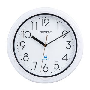 Guten Waterproof Wall Clock Dust-Proof Bathroom Kitchen Mute Creative Living Room Swimming Pool Toilet Large Size Quartz Clock