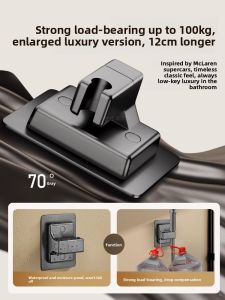 Powerful No-Drilling Shower Head Bracket Base Bathroom Shower Spray Head Holder Fixed Seat Shower Accessories Bathroom Accessories