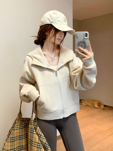 SUHUIQIAN | Short Small Figure Friendly Hooded High Waist Pink Zipper Sweatshirt Jacket