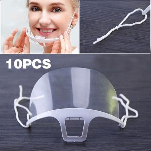 10pcs Mouth Guard Spit Shield for Chef Restaurant Kitchen Mask Canteen Catering Anti Fog Protection Mask