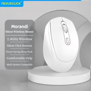 NexusClick Bluetooth Silent Wireless Optical MouseBattery Powered 1600DPI Ergonomic Office Gaming Mice for Laptop Computer Mac
