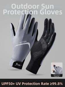 Slip-resistant Touchscreen-friendly Thin Fingers-free Sun Protection Gloves