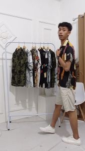 kemeja vintage amarilo cwok bahan rayon