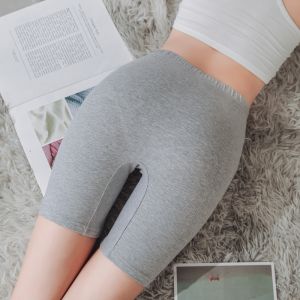 กางเกงขาสั้นทรงหลวมเอวสูง 5 ชิ้น กางเกงชั้นในแบบสองชั้นสำหรับผู้หญิง ป้องกันแสง สวมใส่สบาย ระบายอากาศได้ดี ฤดูร้อน 2020