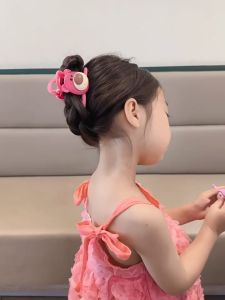 Korean Baby Cartoon Hair Clip Sweet Strawberry Bear Hair Clip Cute Hair Accessories
