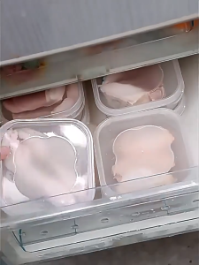 Nipiin 5PCS/Set Refrigerator Storage Box Food Grade Kitchen Food Fruit Vegetable Preservation Box Frozen Meat Dumplings Container