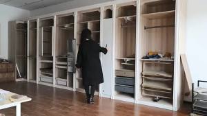 1Set top bottom mount 60kg soft self closing pull out slide for DIY pantry tall cabinet storage