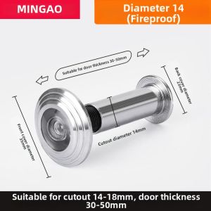 WEVOLA | Wide Angle Anti-theft Door Peephole Universal Plug