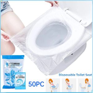 50PCS Disposable Toilet Seat Covers Flushable Travel Toilet Seat Covers