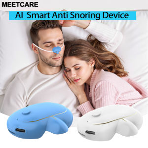 AI Smart Anti-Snoring Device with Strap Adjustable High Low Vibration Improve Sleep Detecting Snoring Sounds 40 Decibel Start