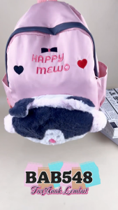 KS BAB548 Tas Ransel Boneka Panda Beruang Cony Import Tas Sekolah Anak TK PAUD