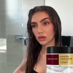 Collagen Keratin Hair Mask Dual Oil Control Moisturizer Conditioner Soft Smooth Frizz Damaged Repair Revitalize Hair Care