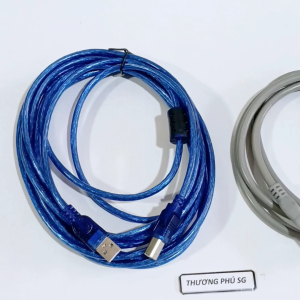 Cáp máy in dài 3m / Chuẩn USB 2.0 Chống nhiễu chất lượng (Màu sắc Xanh hoặc Xám)