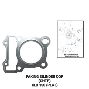 Paking Silinder Cop CHTP KLX 150 - Gasket Packing Peking Cylinder Silinder Block Head Kop Atas Kawasaki KLX 150 DTracker
