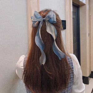 Knot Hair Accessories Japanese Style Big Butterfly Knot Bridal Headwear Hair Clip Hairband for Children Silk Material