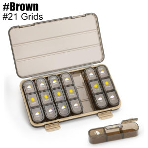 1PCS Weekly Pill Organizer 3/4 Times A Day 7 Day Moisture Proof Pill Box with 21/28 Compartments Large Capacity for Vitamins
