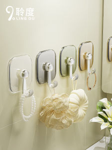 Transparent Adhesive Wall Hooks Bathroom Kitchen Toilet Strong Load Bearing No Punching Sticky Hooks without Trace Plastic Hooks