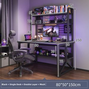 ZHENXUANGE | Multipurpose Desk for Desktop Computers Shelves