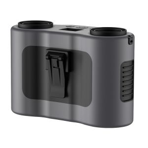 Portable Waist Fan For Cooling Down Outdoor Welders Working In High Temperature. Portable Waist Fan Vent Clip For Welders