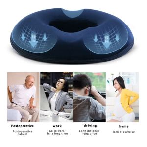 Premium Memory Foam Donut Butt Pillow Hemorrhoid Cushion for Office ChairsSciatica Pain Relief Car Cushion for Stress Relief Car Seat Cushion