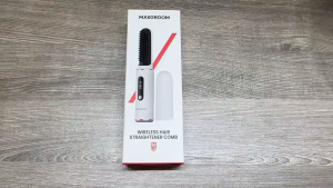 Maxgroom Wireless Hair Straightener Comb 50 Million Negative Ions Hair Care 4500mAh Large Capacity Type-C Charging Fast Heating Anti-Scald for All Hair Types Travel Use