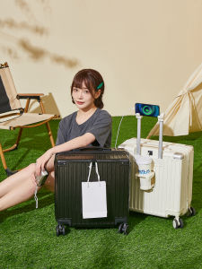 Multi-Functional Carry-On Suitcase Small Size PC Wear-Resistant Material Anti-Explosion Zipper 20 Inch Luggage for Air Travel