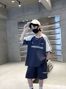 Bộ đồ mùa hè bé trai bộ quần áo bé trai mùa hè mẫu Wonde size 18-50kg bộ đồ cộc tay bé trai chất cotton thoáng mát