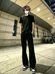 ZHUOCAN | Summer Thin Cooling Quick-Dry Loose Fit Straight Leg Tapered Trousers
