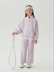 Marc&Janie | Floral Trim Girls Sports Suit