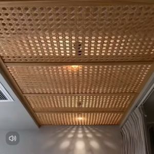 แผ่นหวายสาน ซาซือหวายเทียม PE เสื่อไม้ไผ่ เสื่อสานไม้ไผ่ สําหรับตกแต่งบ้าน ห้องนอน ห้องนั่งเล่น