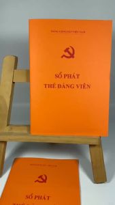 Sổ phát thẻ Đảng viên - Chuẩn mẫu 5 TĐV - Khổ A4 - 52 Trang
