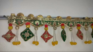 Traditional Handmade Multi Color Toran Banderwar | Artificial Traditional Garlands Main Door Toran - Muliticolor (Size - 39 inches | Pack of 1 pc)