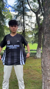 Modern เสื้อกีฬา เสื้อบอล พิมพ์ลาย คอวี ชุดกีฬา  เบาสบายระบายอากาศ ใส่ได้ทั้งชายและหญิง