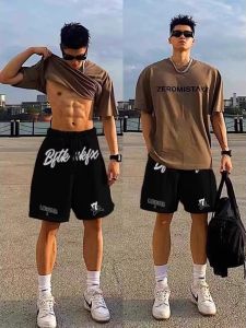 Quần Short Thể Thao Chống Nhăn Cỡ Lớn 300lbs Quần Dài Ống Đứng Rộng Rãi Thường Ngày Mùa Hè Cho Nam